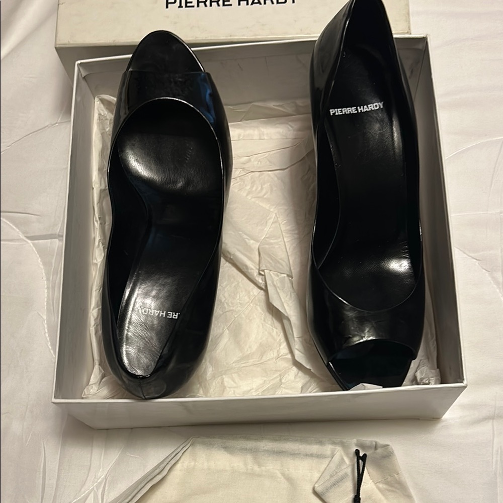 Pierre Hardy Black Wedge Shoes